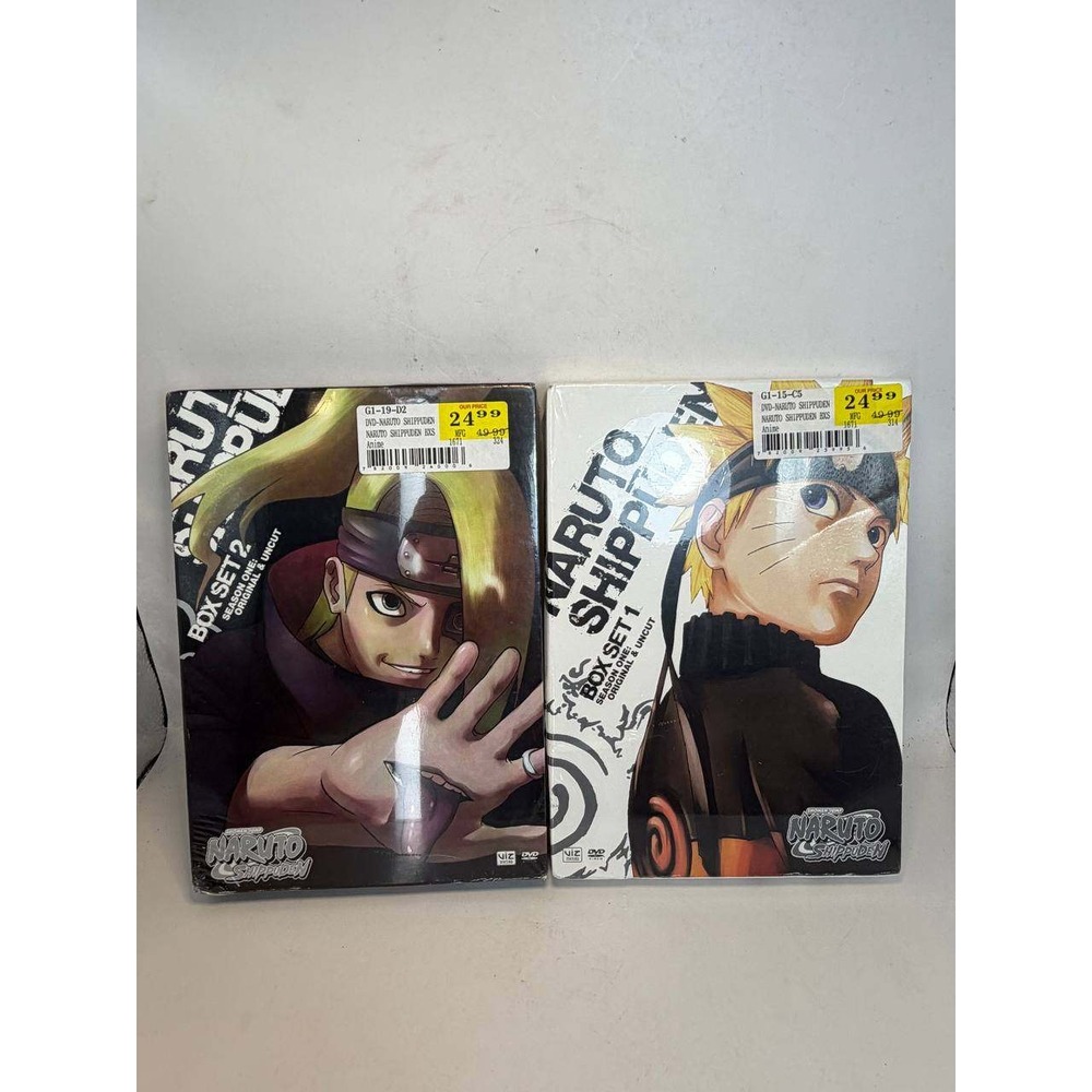 Naruto Shippuden Season 1 Box Set 1 & 2 DVD Original Uncut Brand New Sealed